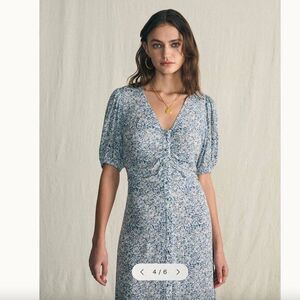 NWT Faherty Sorrento Dress - Cream Imma Floral